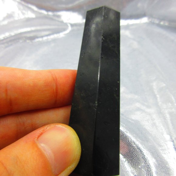 Black Tourmaline Polished Tower Generator Crystal Meditation Tool - Picture 4 of 6